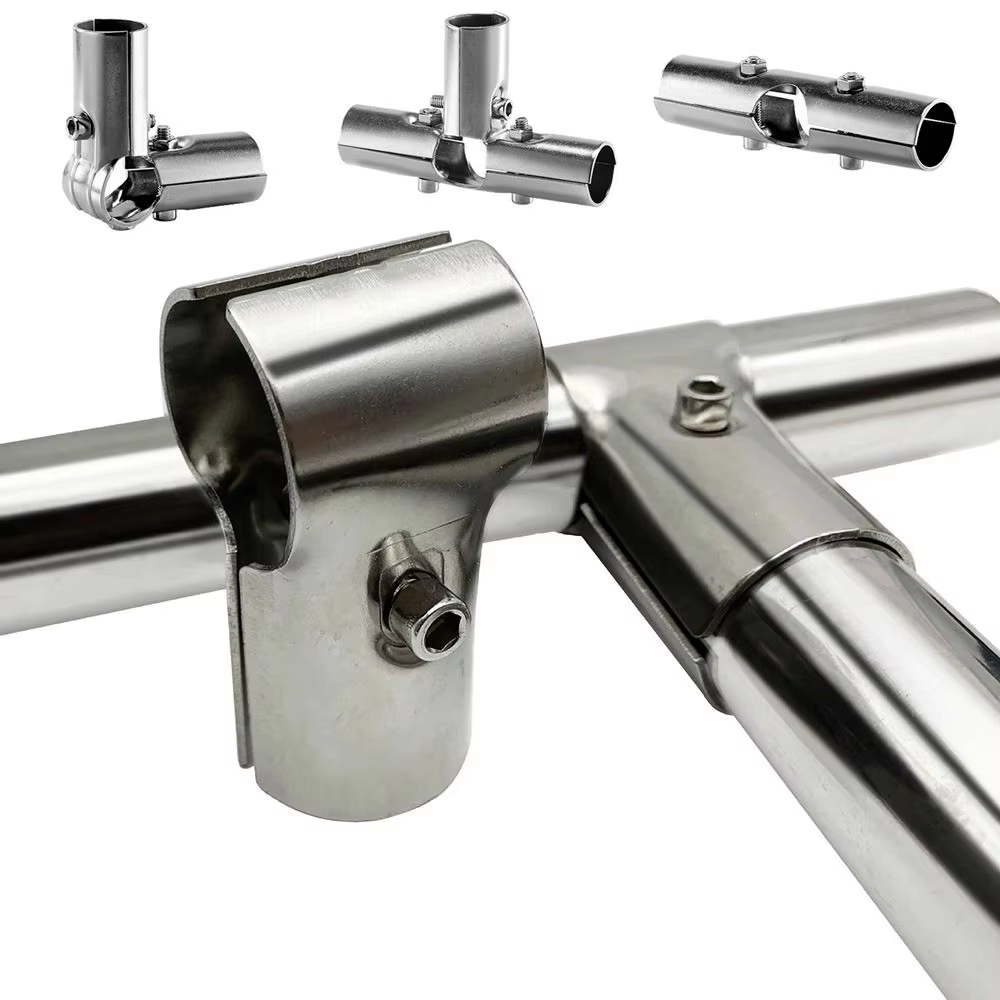 Furniture Hardware Display - Stainless Steel Round Pipe Joint Tube