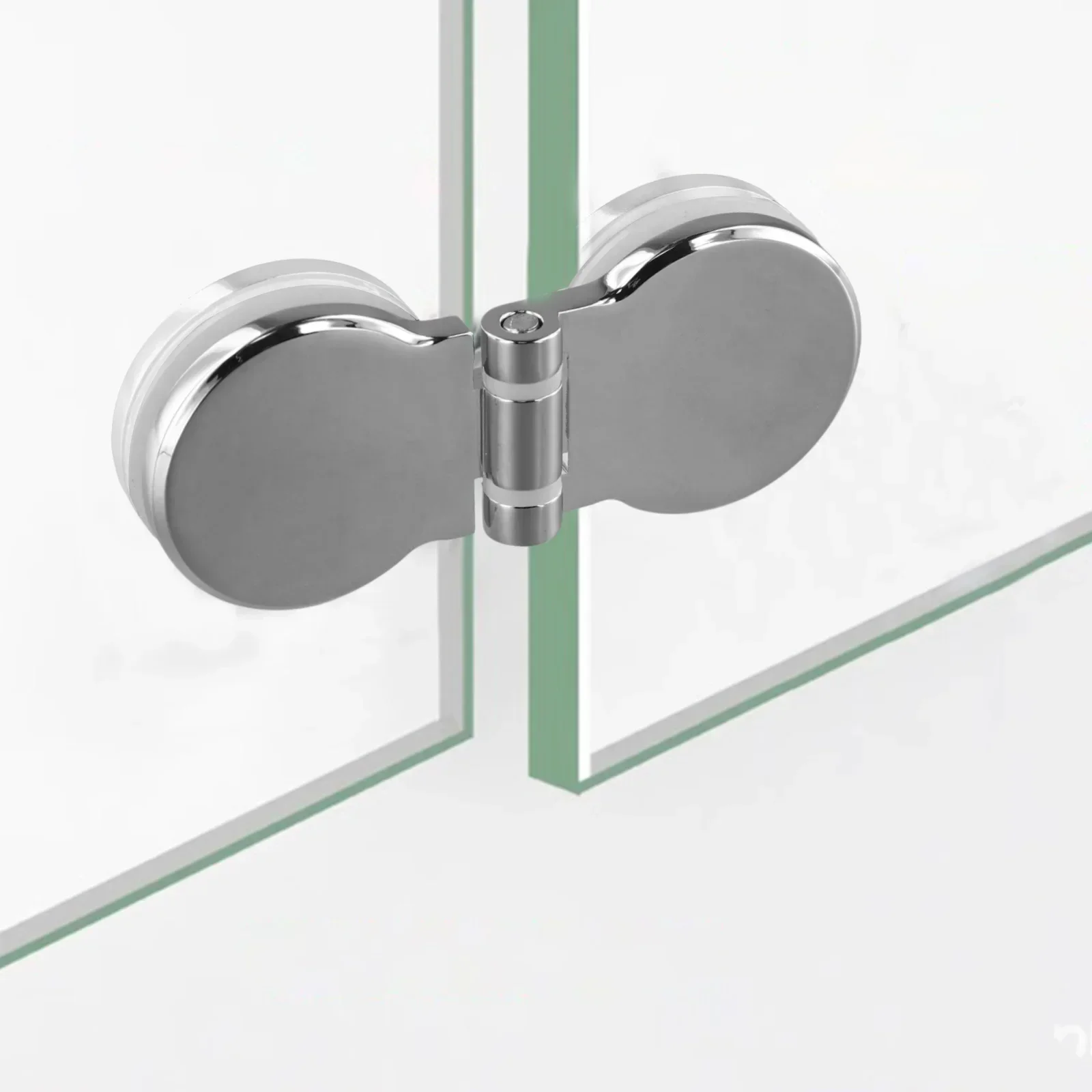 Furniture Hardware Display - Glass Cabinet Door Hinges Frameless Glass