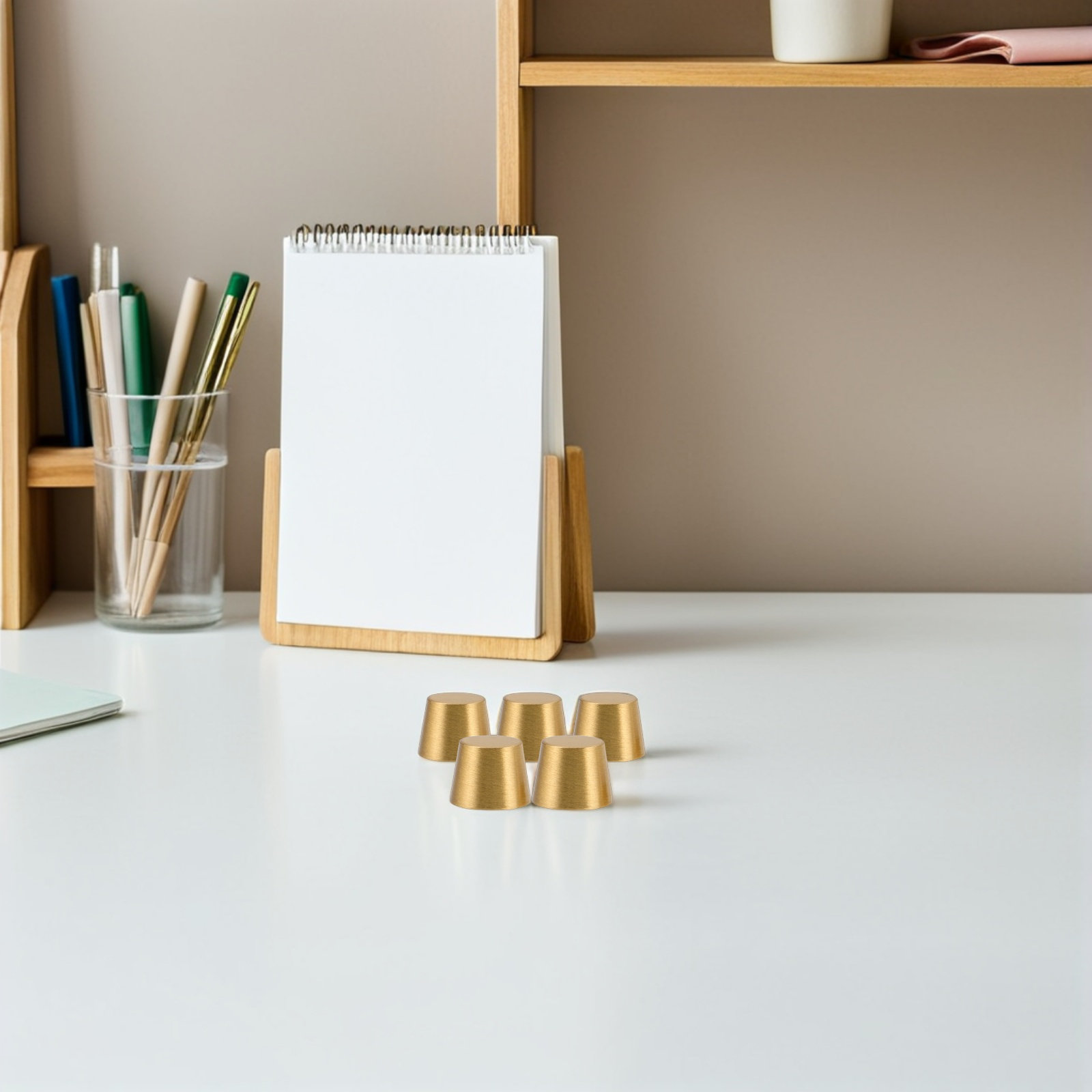 Furniture Hardware Display - 8Pcs Brass Furniture Feet Stable Cone