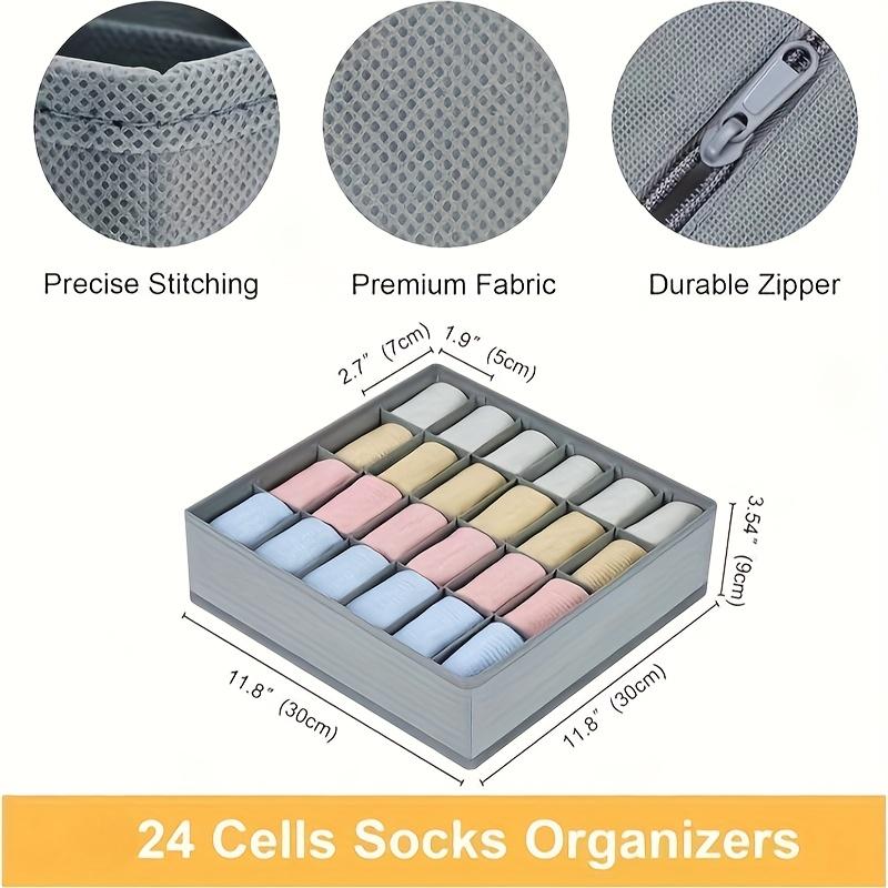 24 Grid Foldable Storage Organ - đánh giá và giá Drawer Organizer Peg