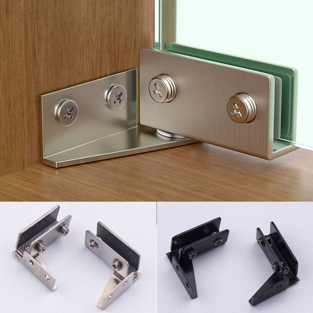 2PCS Non-Porous Glass Door Hin - đánh giá và giá Furniture Hardware Display