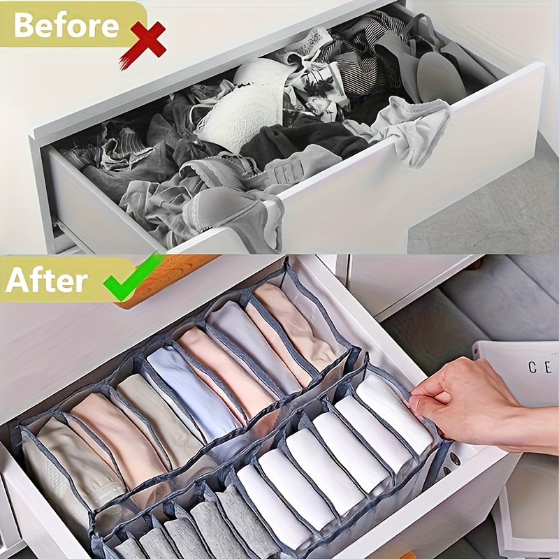 7 Grids Underwear Drawer Organ - đánh giá và giá Drawer Organizer Peg