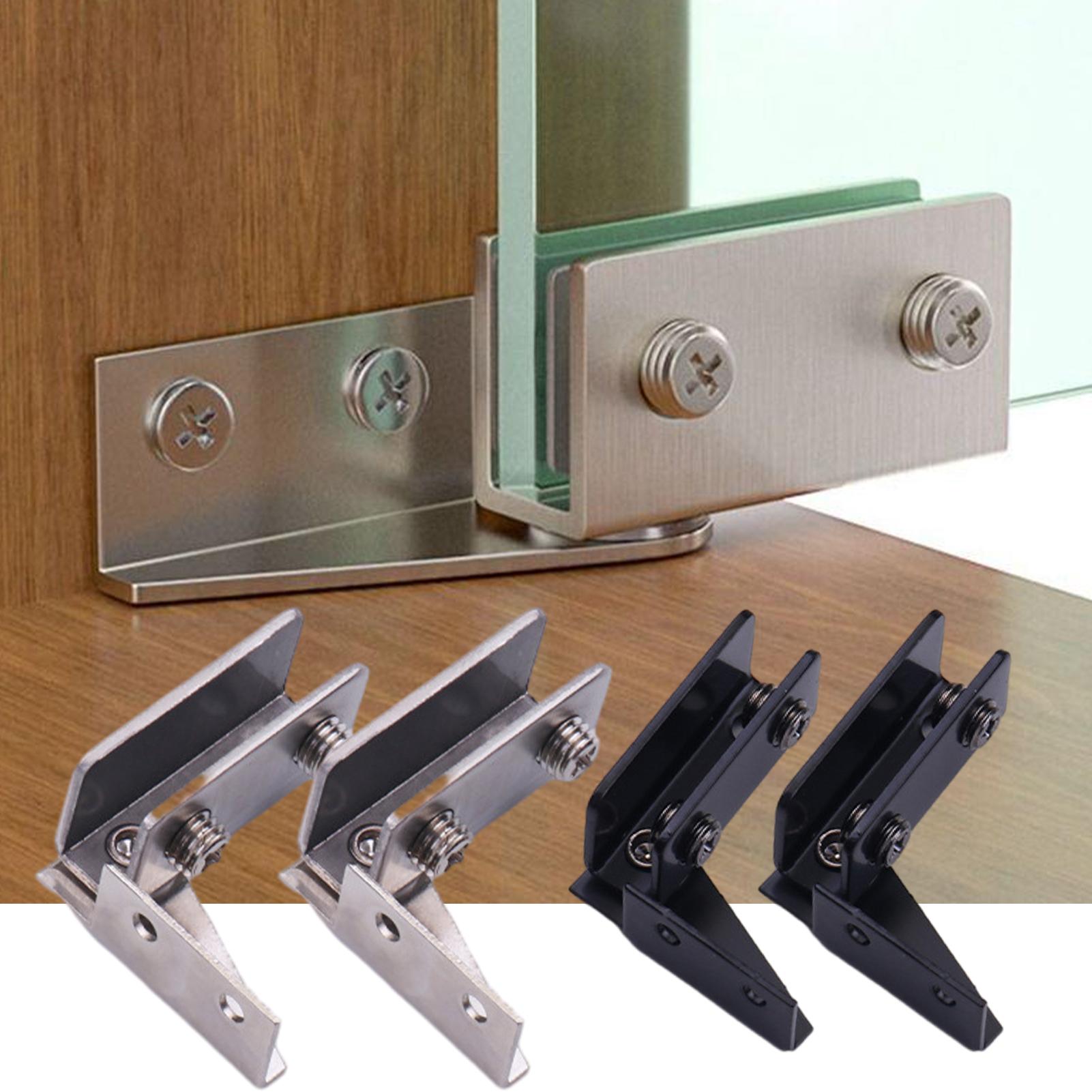 2pcs Non-Perforated Glass Door - đánh giá và giá Furniture Hardware Display