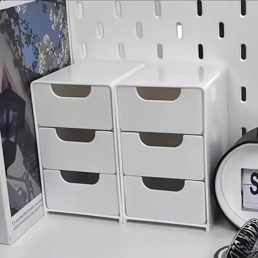 Chic 3-Tier Desk Organizer wit - đánh giá và giá Drawer Organizer Peg