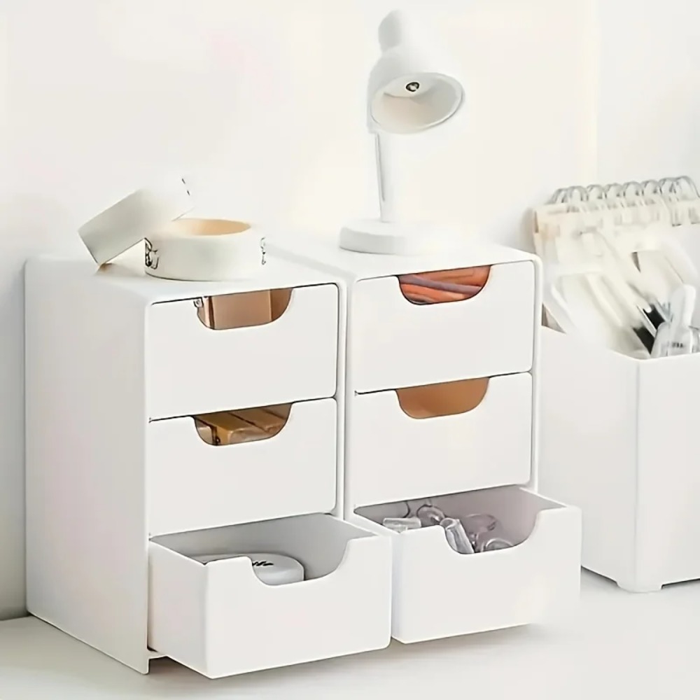 Chic 3-Tier Desk Organizer wit - đánh giá và giá Drawer Organizer Peg