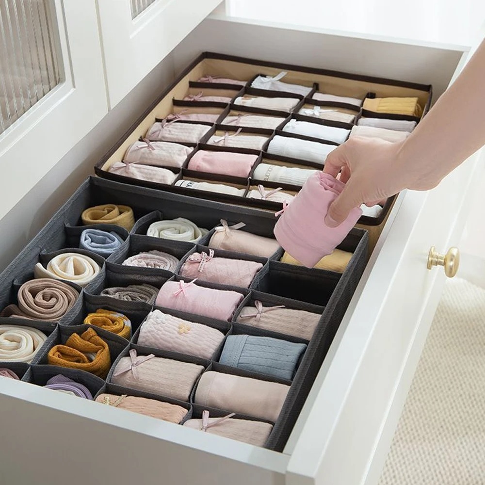 Organizer For Underwear Socks  - đánh giá và giá Drawer Organizer Peg