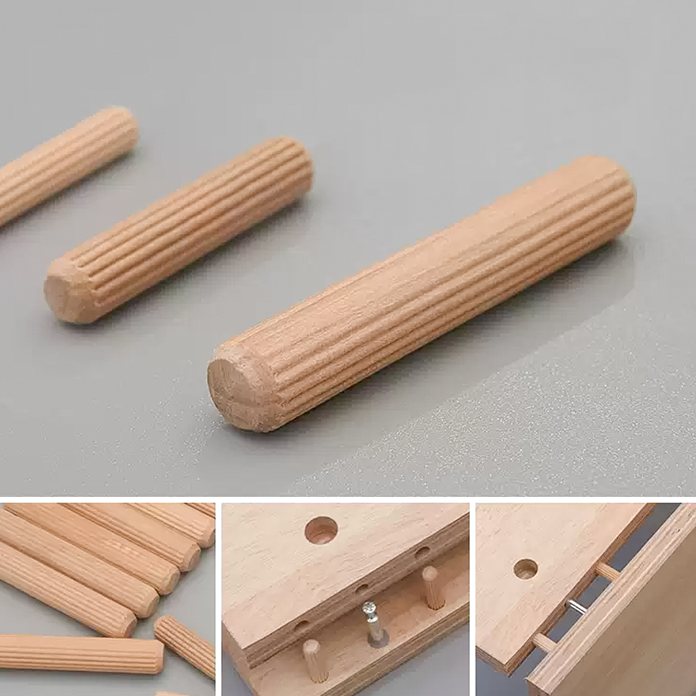 Wooden Dowel Pins 6/8mm Fluted - đánh giá và giá Furniture Joinery Hardware