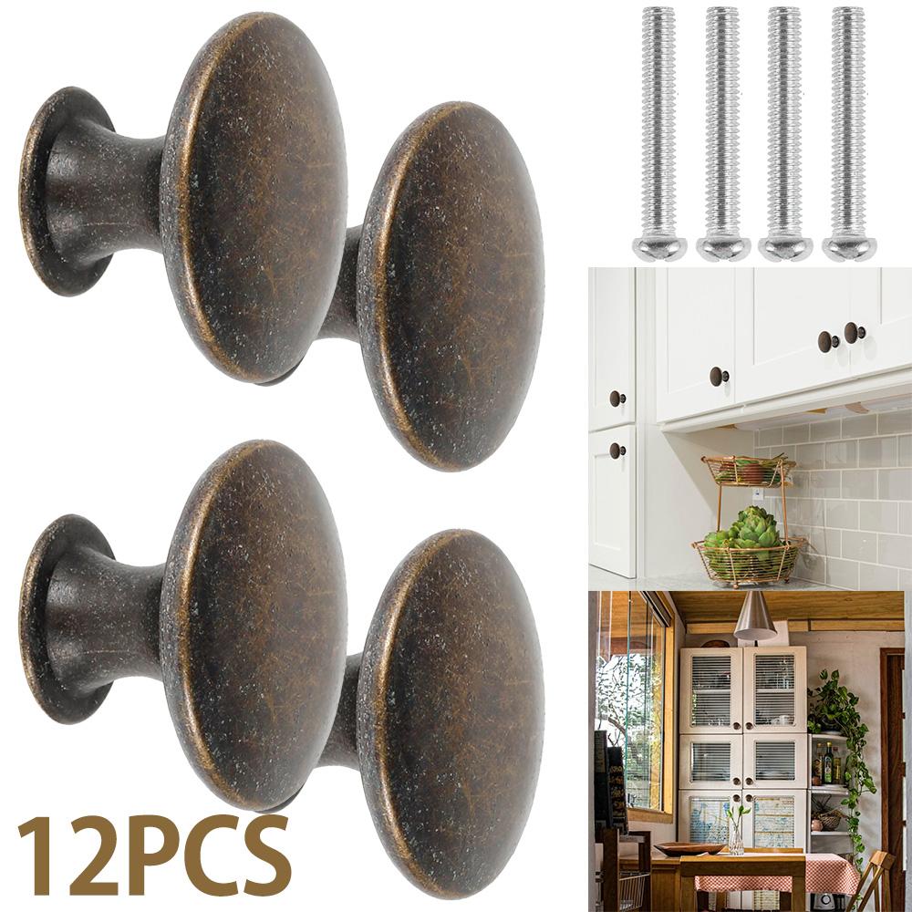 12PCS Retro Pull Handles Bronz - đánh giá và giá Furniture And Kitchen Hardware Fitting