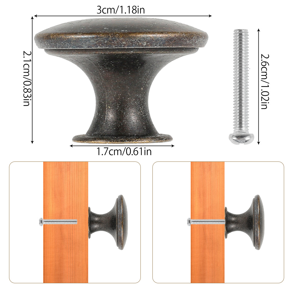 12PCS Retro Pull Handles Bronz - đánh giá và giá Furniture And Kitchen Hardware Fitting