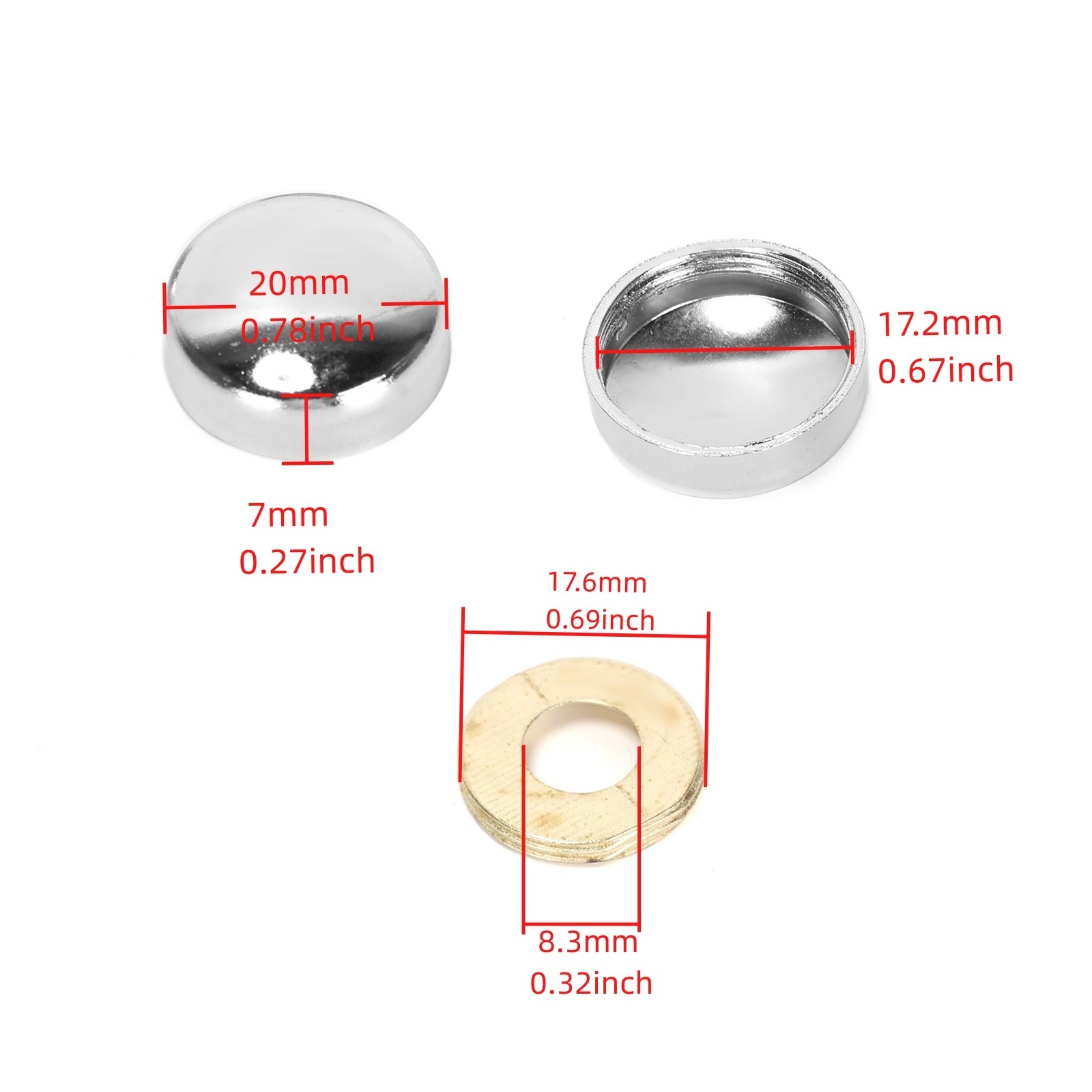 20PCS Zinc Alloy Mirror Screw  - đánh giá và giá Furniture Joinery Hardware